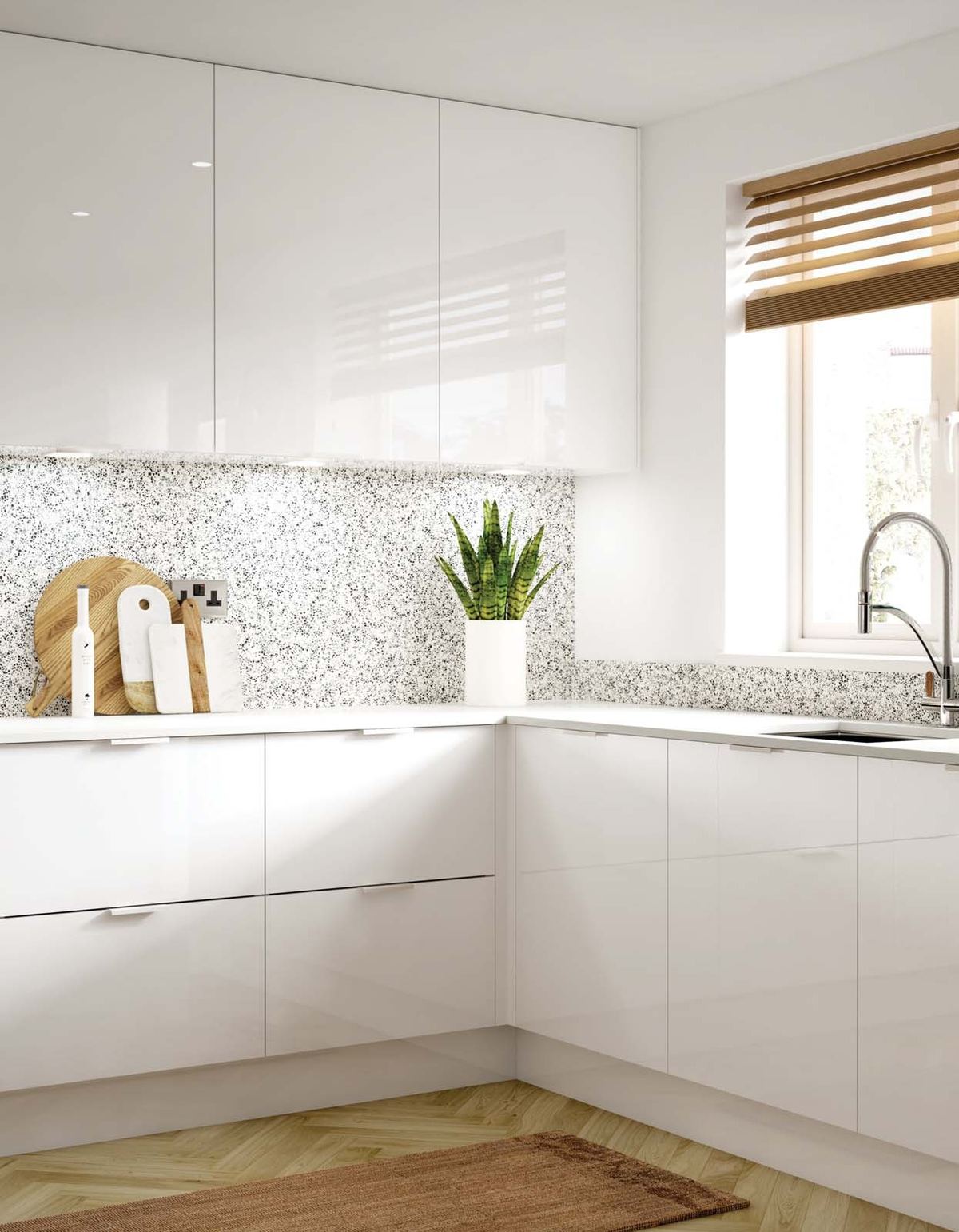 Porter kitchen in Gloss White