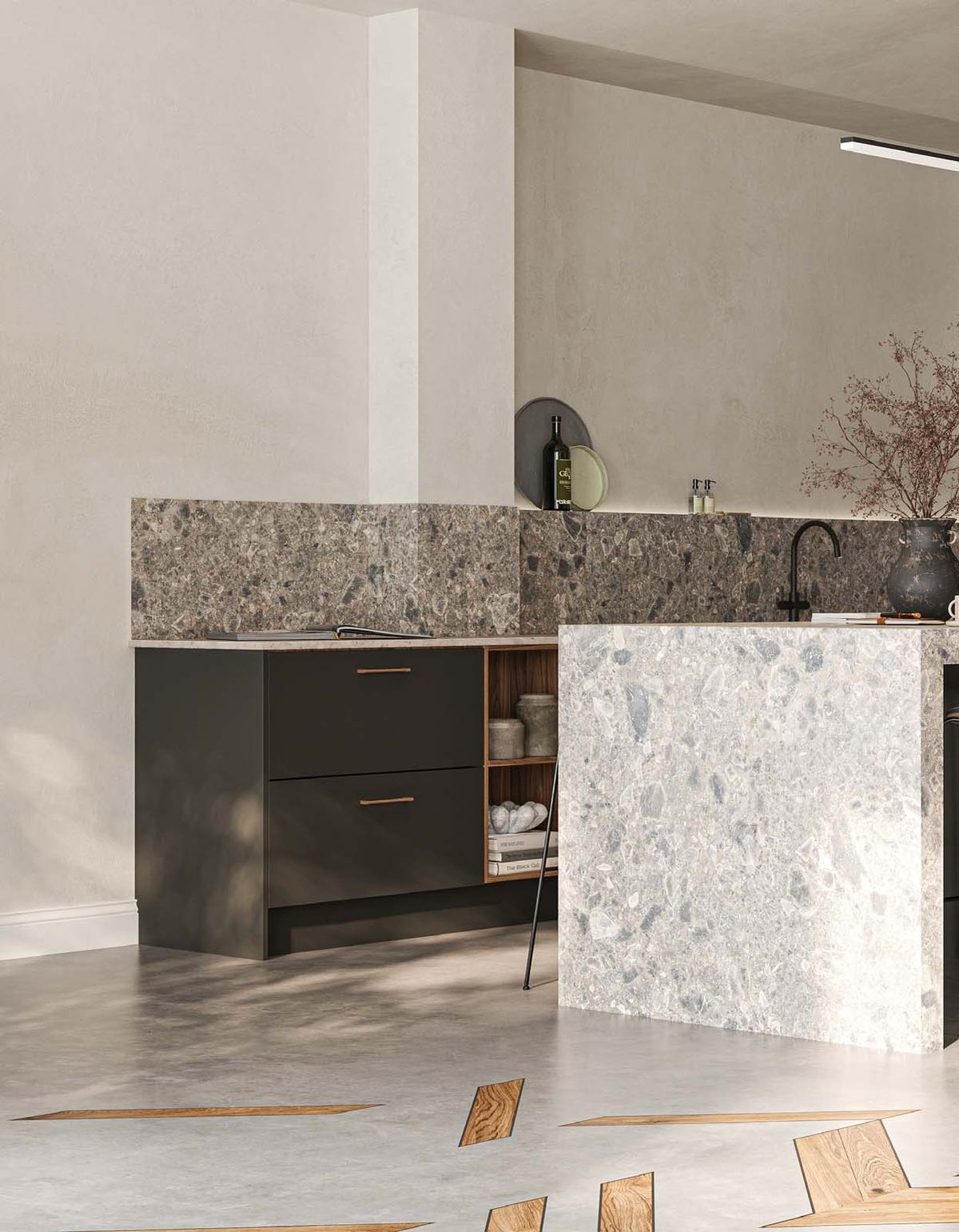 Porter kitchen in Matt Graphite