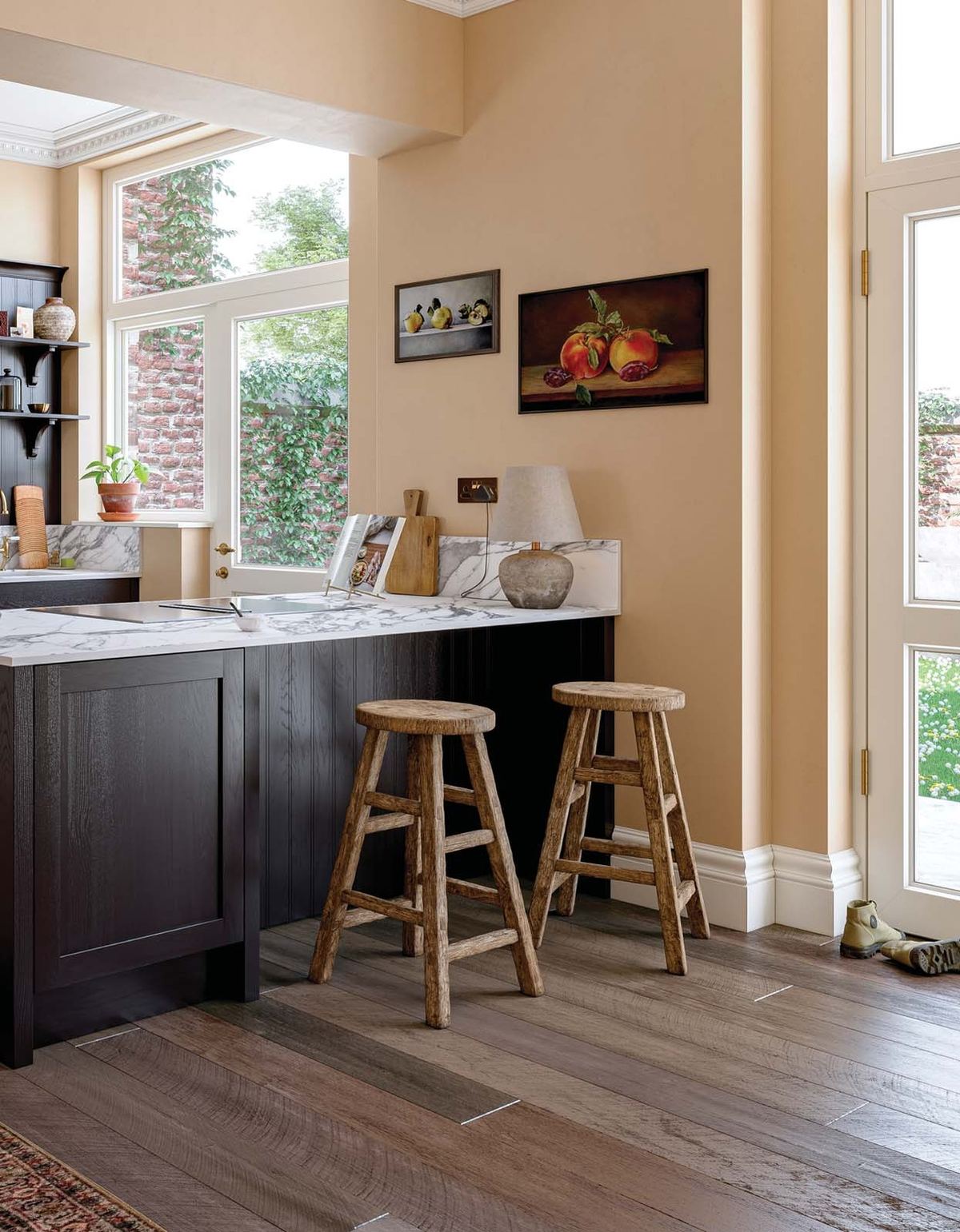Crathorne kitchen painted Carbon