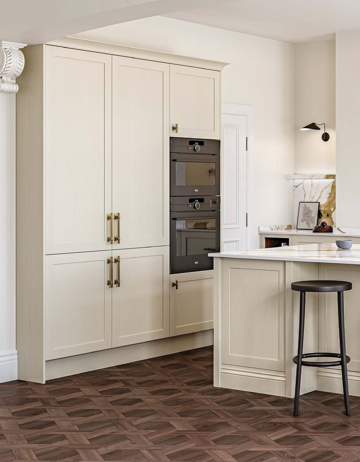 Crathorne kitchen painted Taupe Grey