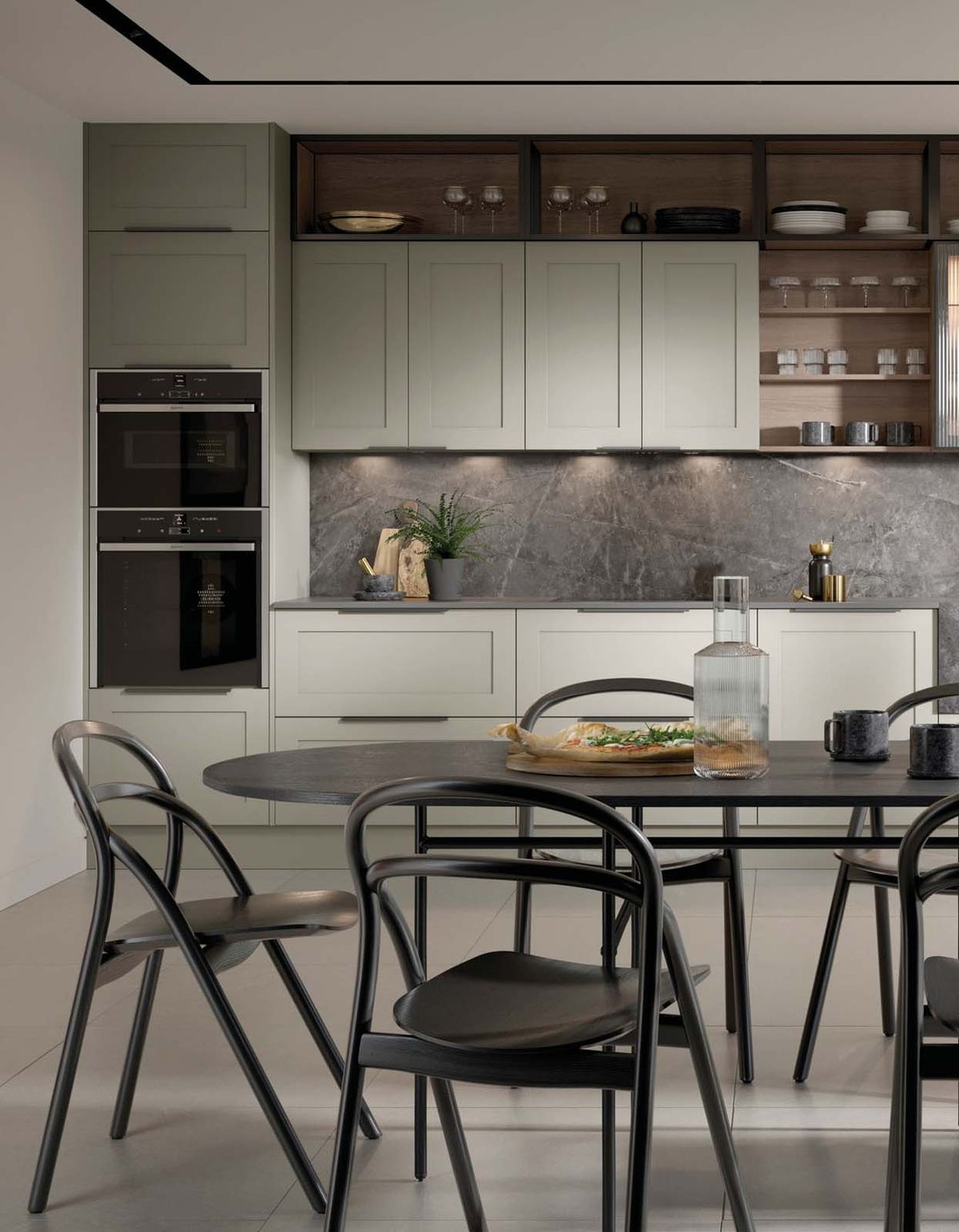 Hunton kitchen painted Putty