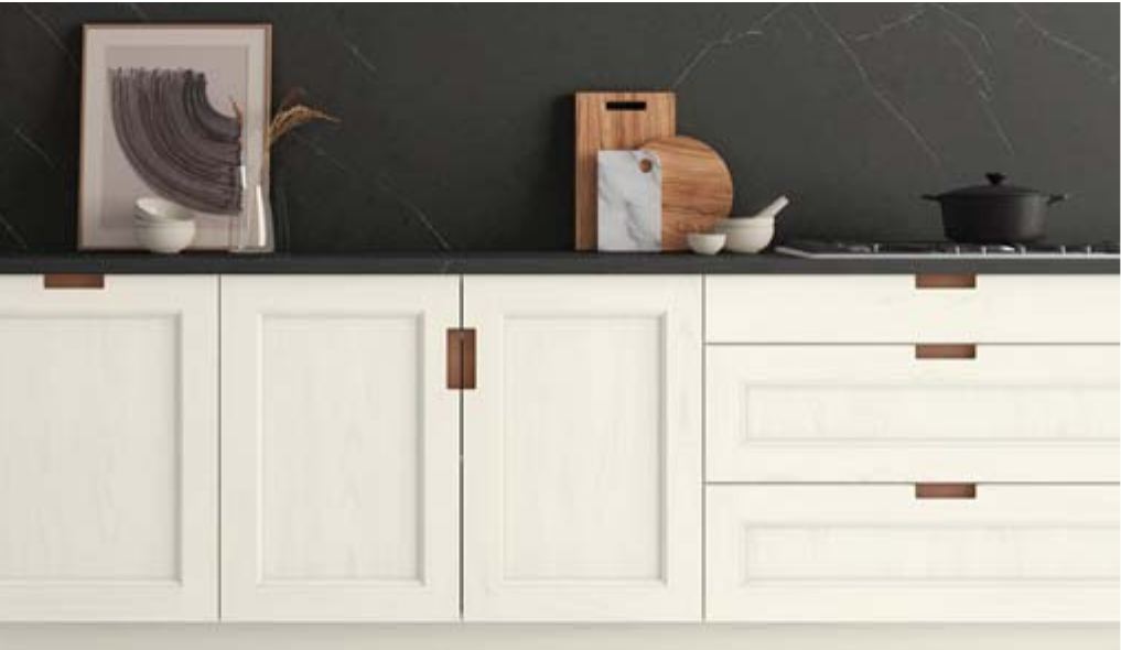 Mornington Beaded Outline run in Porcelain with a Bright Copper backplate